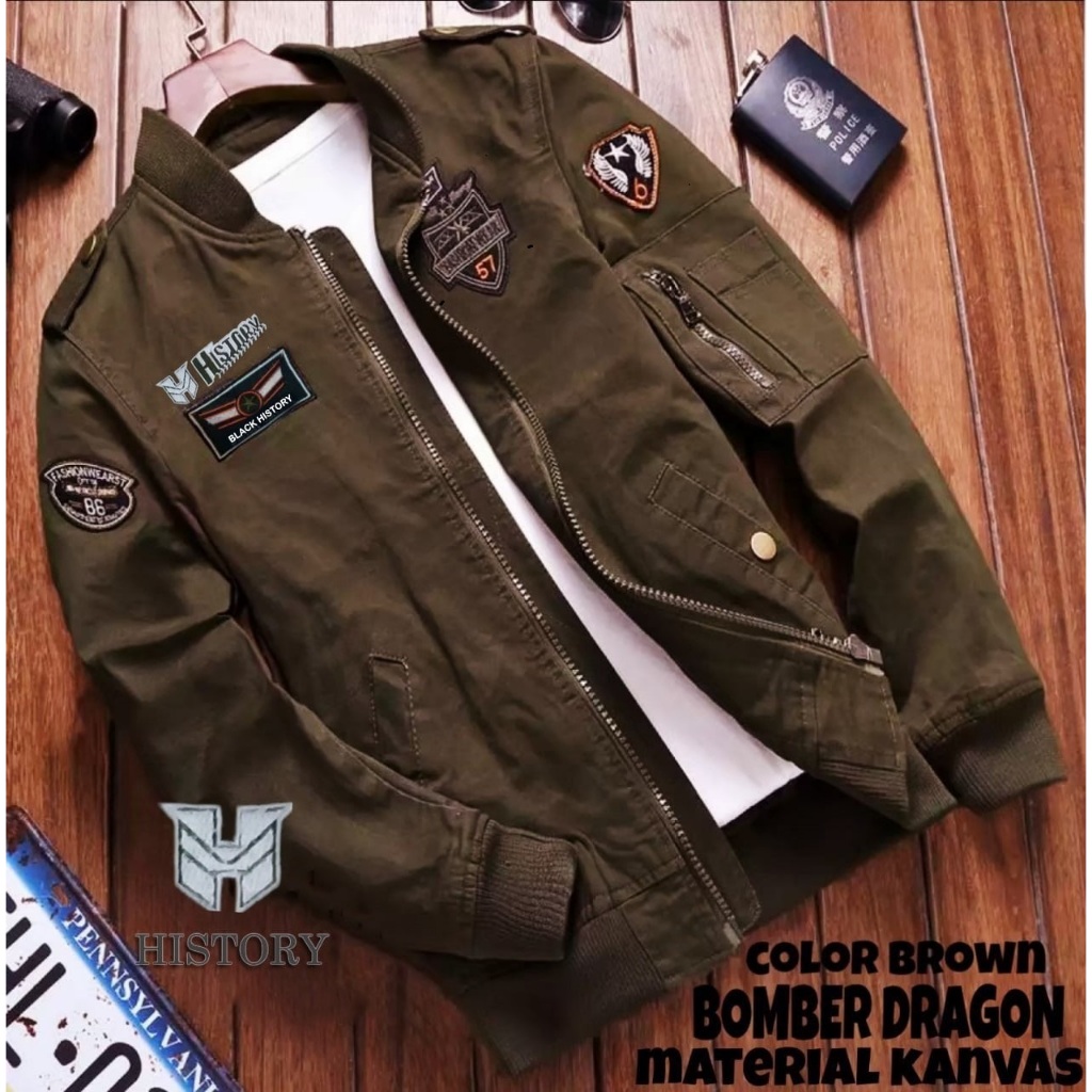 Jaket Bomber Pria Dewasa Keren Terbaru 2025 Bahan Kanvas Untuk Touring Motoran Gaya Sporty Kekinian
