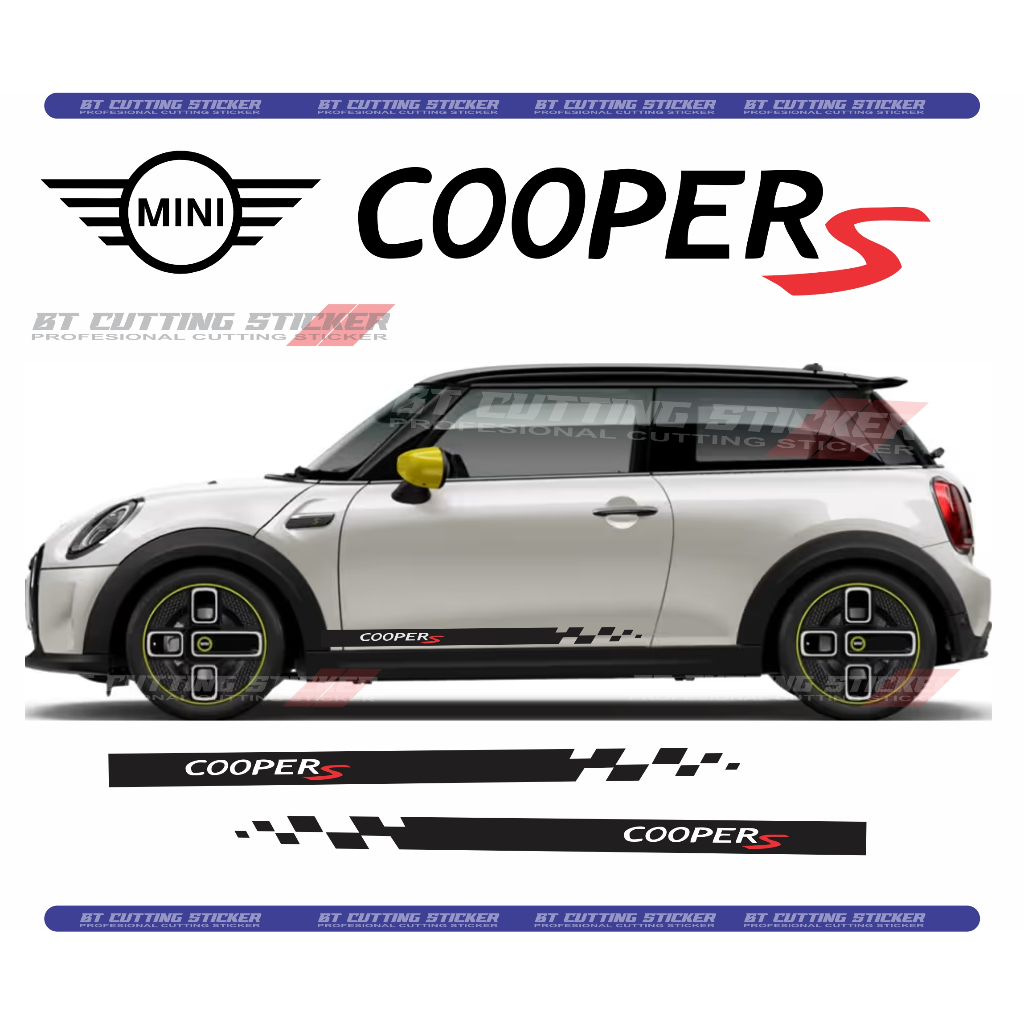 MN4 Sticker mini cooper sticker mobil mini cooper stiker striping mini cooper