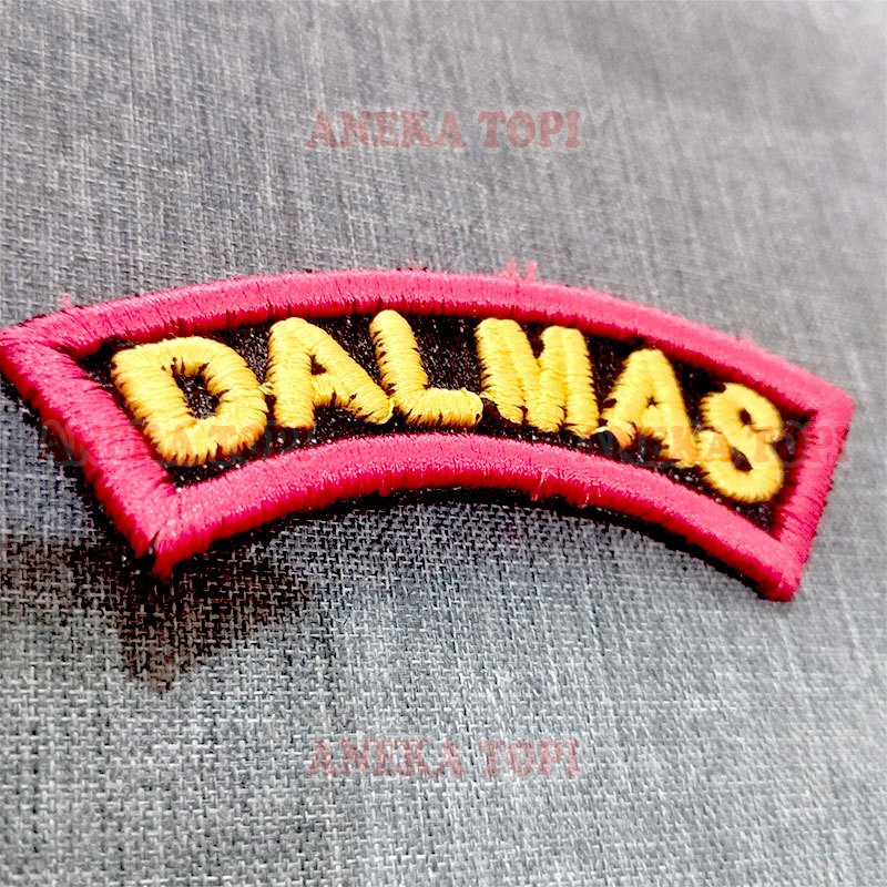 Bordir Badge Patch Dalmas Bet Bordir Logo Dalmas Timbul Bordir Dalmas Timbul - Aneka Topi