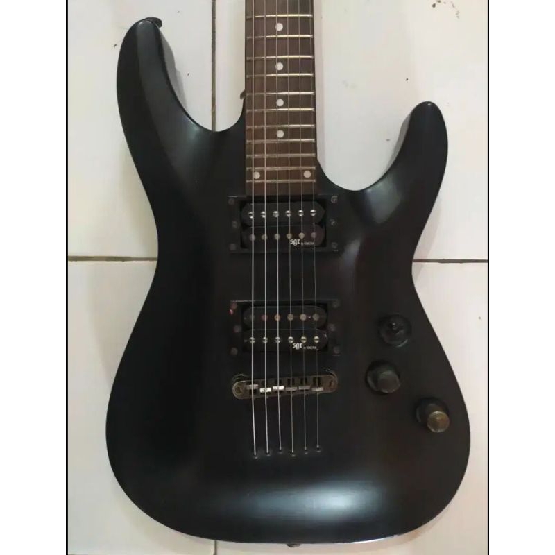 gitar merk SGR C1 by schecter asli original buatan china
