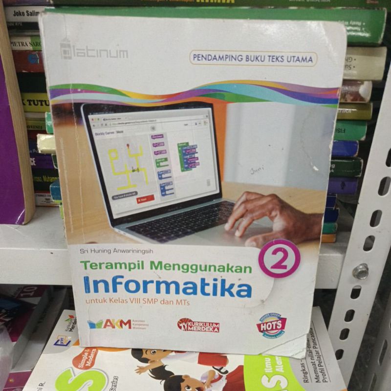 Terampil Menggunakan Informatika untuk SMP kelas 8 AKM kurikulum merdeka original bekas