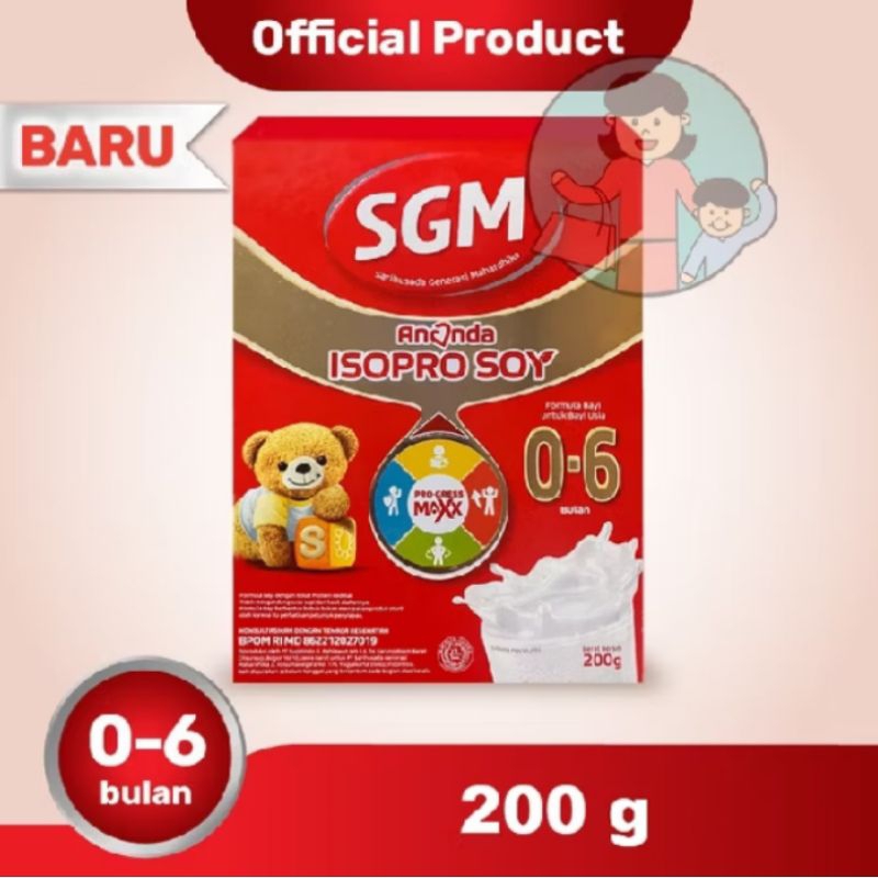 Promo susu sgm Ananda soya 0-6 bulan 200 gr gratis bubblewrap+ kardus