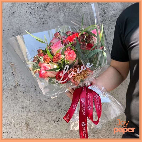 

20 Lembar Plastik bunga tangkai satuan buket bunga kb6049