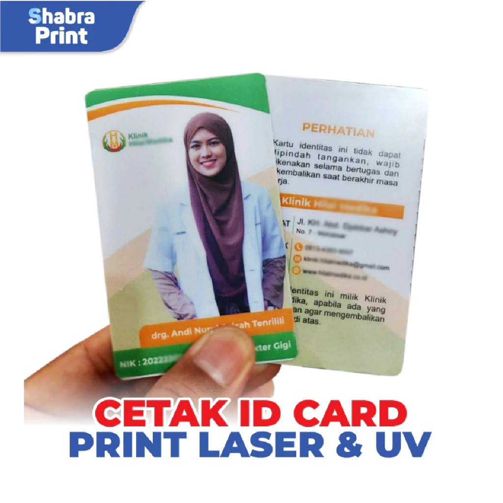 

ID Card Printing Laser atau UV Premium