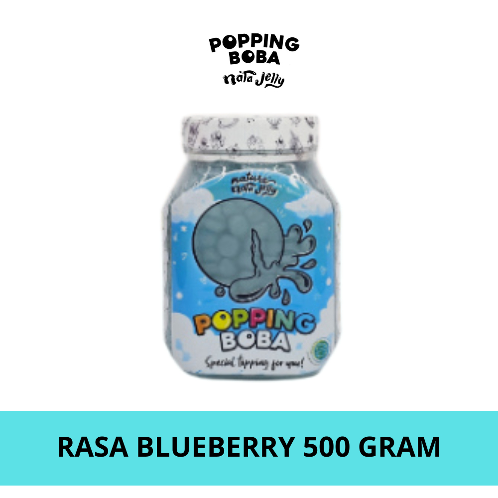 

Popping Boba Nata Jelly - Rasa Blueberry 500 Gram