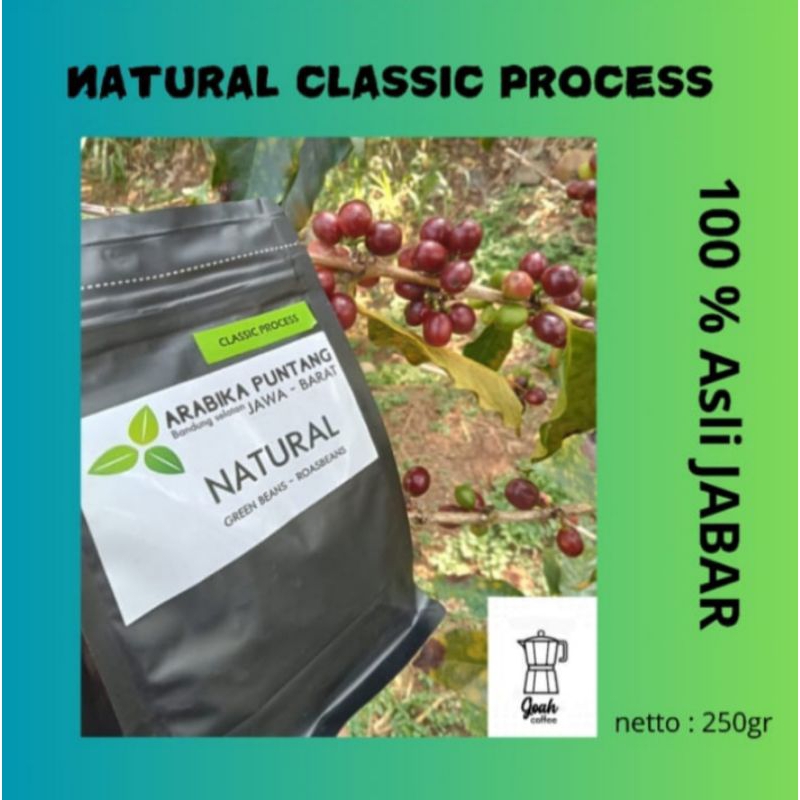 

Kopi Arabika Natural Classic single origin puntang 250gr