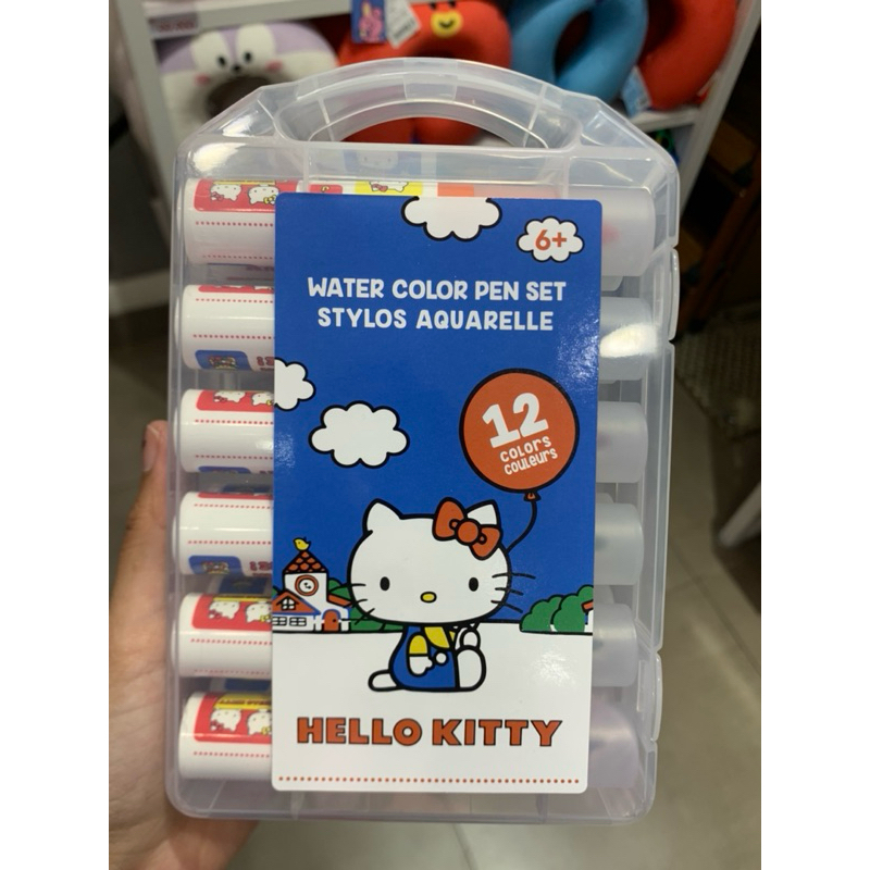 

Miniso Hello Kitty Fun School Season Series Water Color Pen Set (12 pack)Spidol Warna
