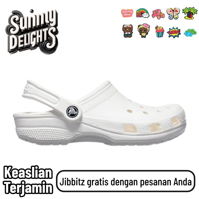 100% Original Sandal Crocs bersol tebal, flat shoes, sepatu pantai, sandal crocs pria