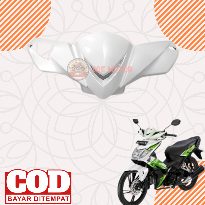 Cover Batok Kepala Depan Honda Blade 110 Lama Tahun 2008 - 2011 Warna Putih