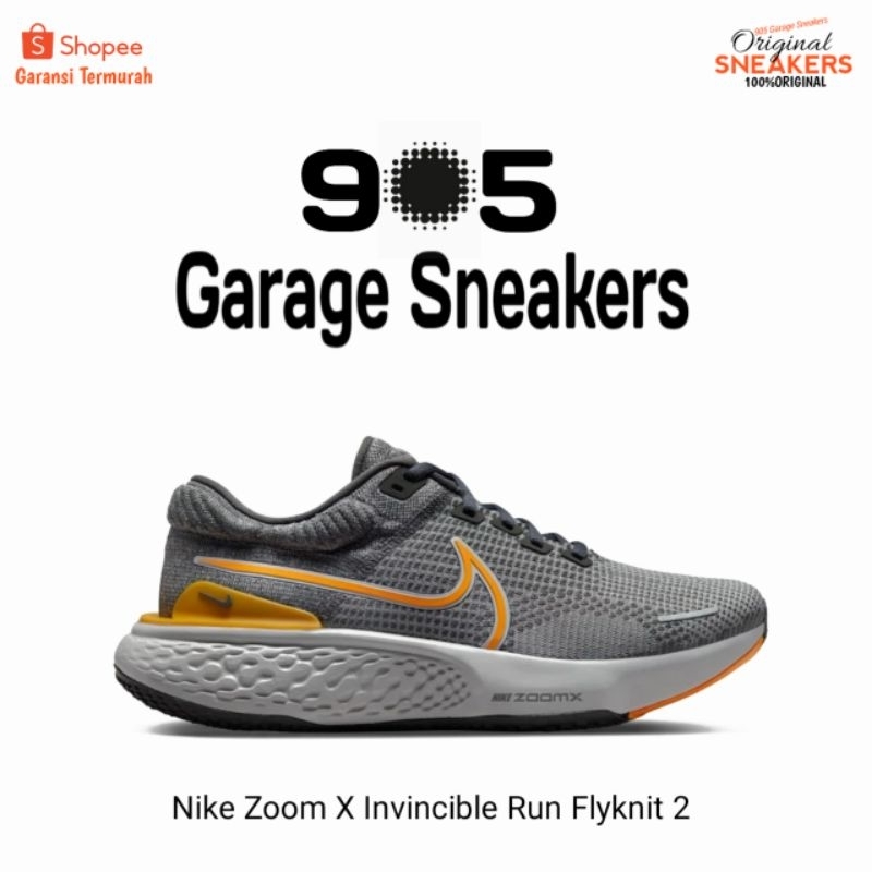 Sepatu Nike Zoom X Invincible Run Flyknit 2 Iron Grey Original