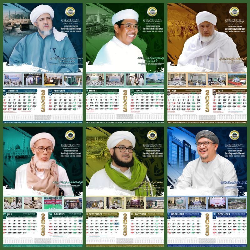 

kalender tahun 2025 foto habaib kalender dalwa pondok pesantren kalender custom dalwa