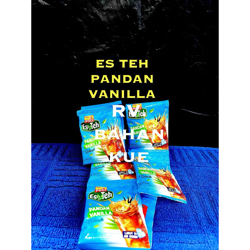 

(1 RENCENG ) Es teh pandan vanilla ( ISI 10 BUNGKUS )