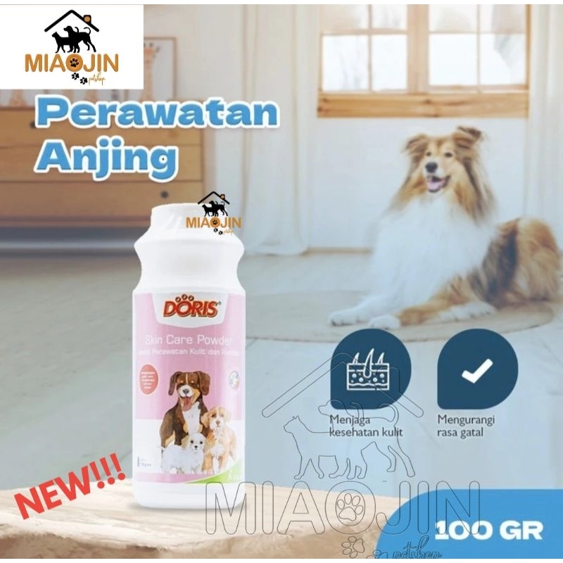 DORIS Skin & Coat Care - Bedak Kulit Jamur Gatal Kucing Anjing Bulu Cat Dog Powder Tabur