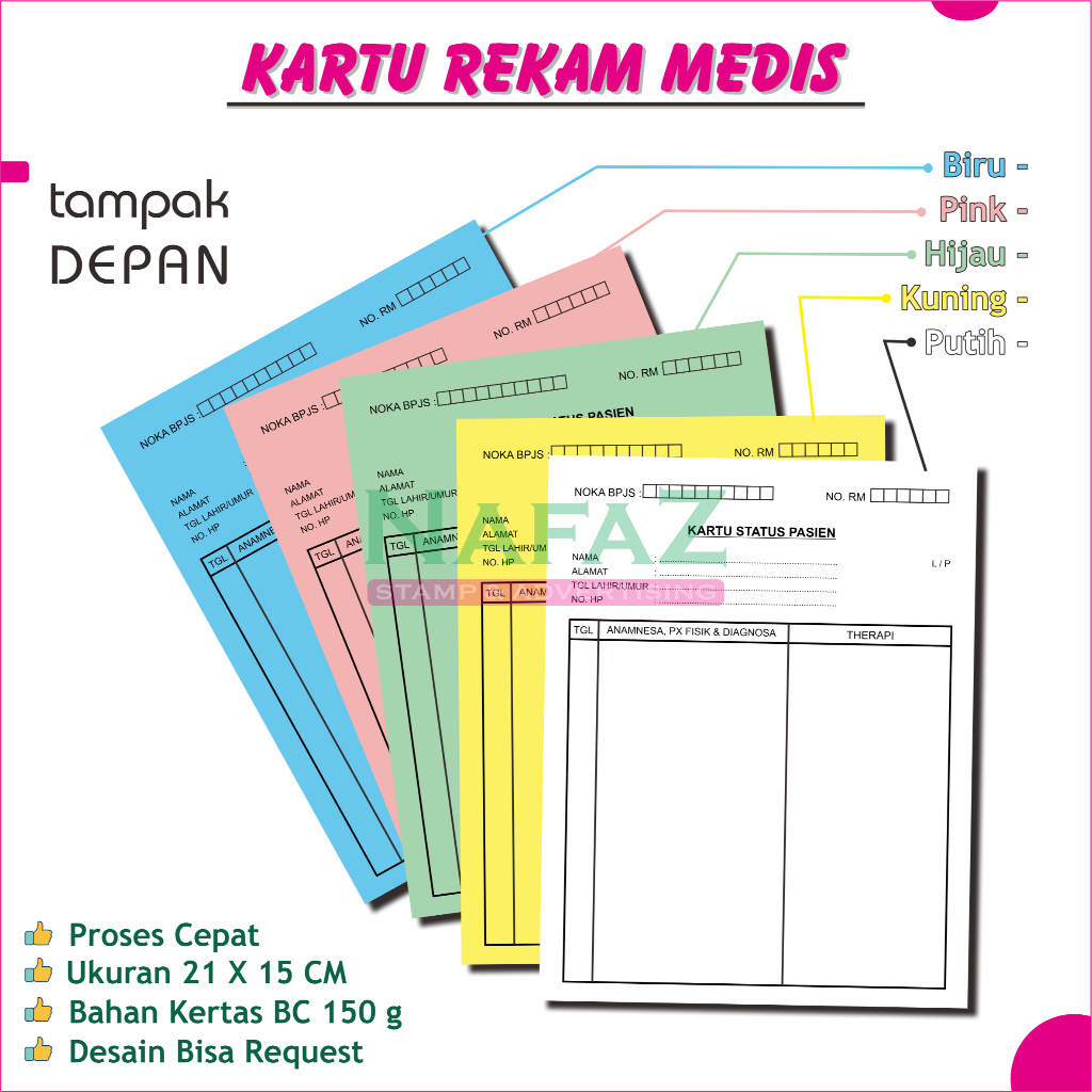 

Kartu Rekam Medis / Medical Record Card / Kartu Status