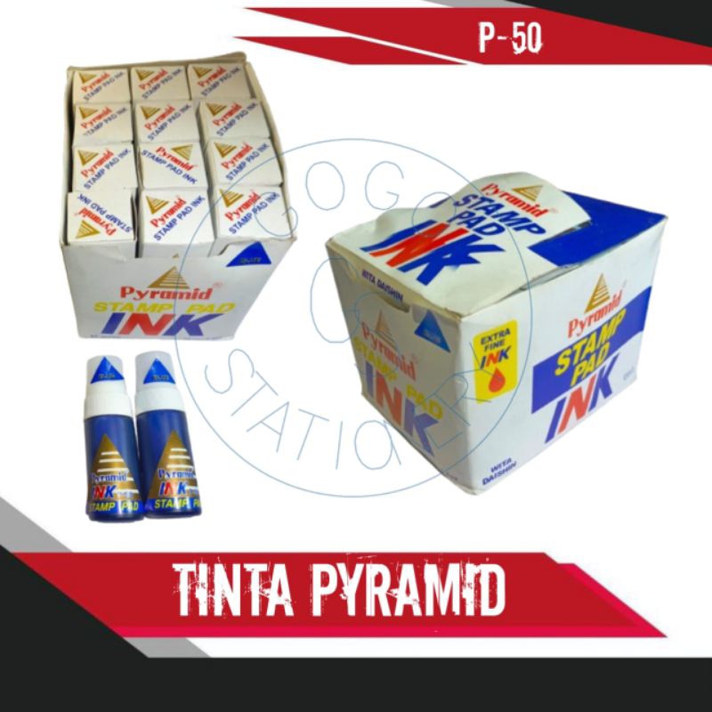 

REFILL / TINTA STEMPLE INK PYRAMID BIRU, MERAH, HITAM