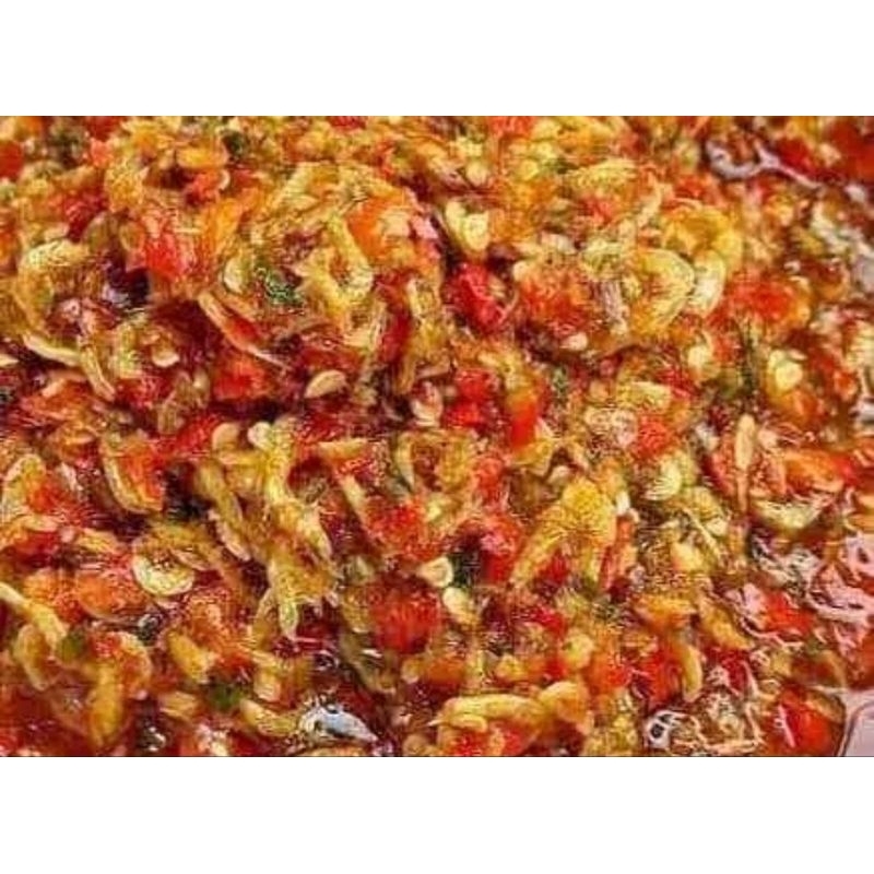 

sambal pedas udang rebon/sambal udang kering tanpa pengawet original enak