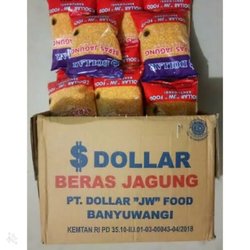 

Beras jagung dollar 1 dus isi 20 biji x 500g ( DOS )