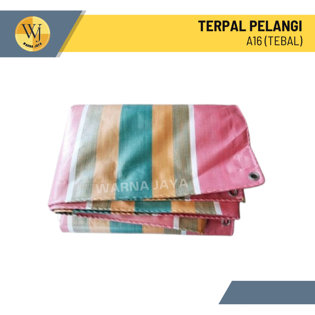 Terpal Plastik Pelangi A16 Tebal 2x3 3x4 4x6 5x7 6x8