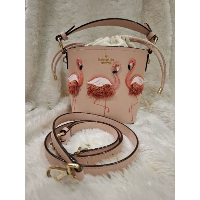 Kate Spade Bucket Flamingo Bag (preloved)
