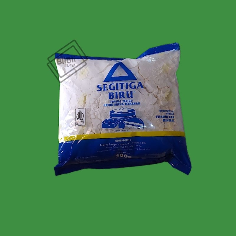 

Terigu Segitiga Biru Kemasan 500gr - Tepung Terigu 1/2 Kg