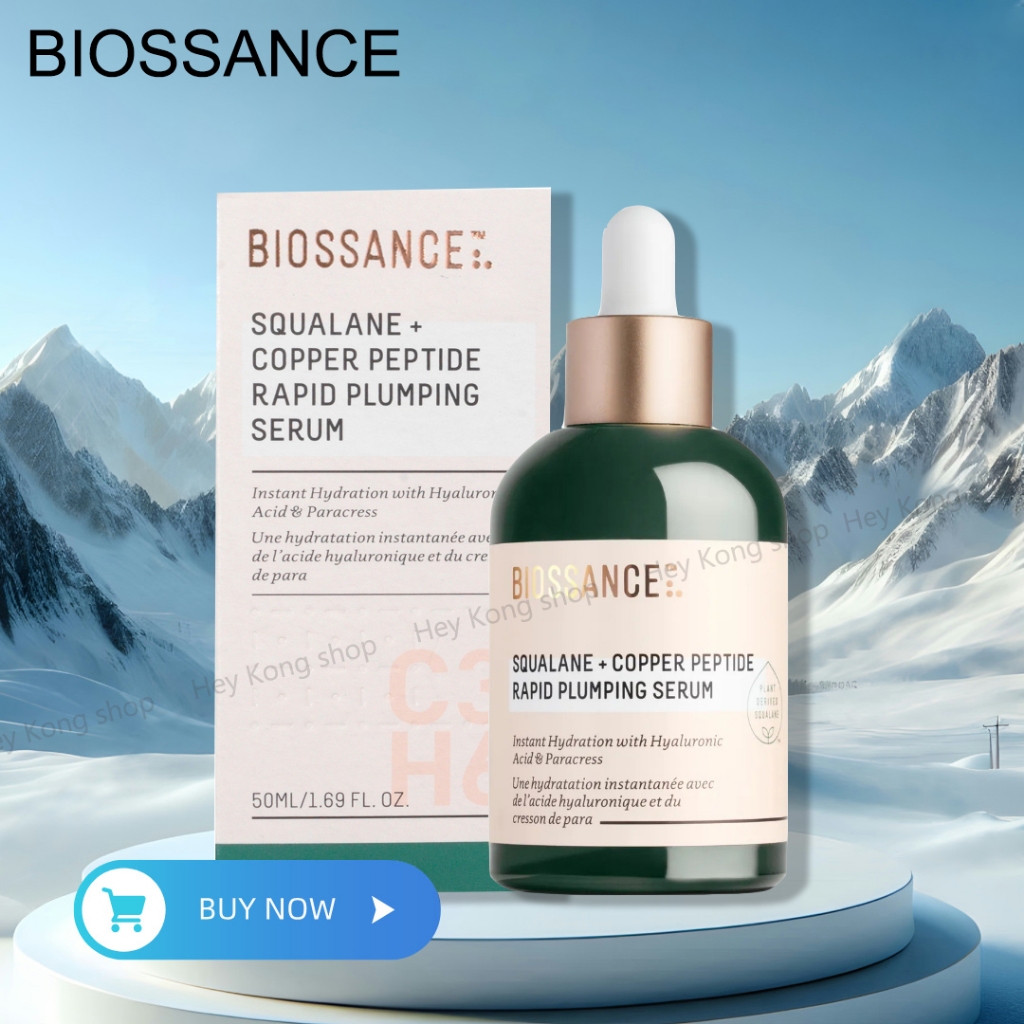 Biossance Serum 50ML /Biossance Squalane + Copper Peptide Rapid Plumping Serum