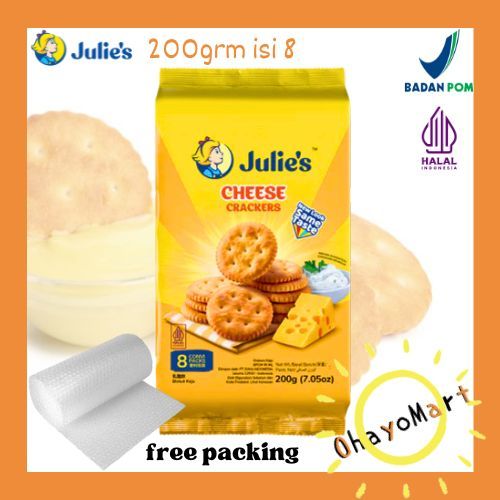 

Julies cheese crackers / julies krekers keju / biskuit julies krim keju 200grm