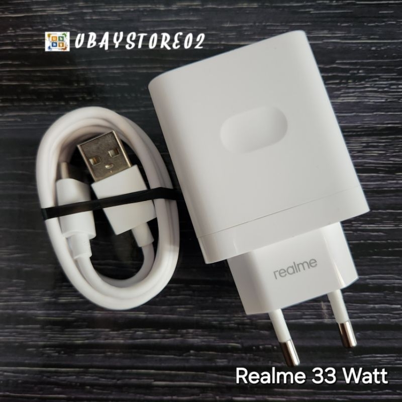 Charger Realme 33 Watt SuperVooc Original Cabutan 100%