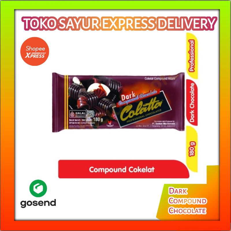 

Dark Compound Chocolate Coklat Colatta 180g