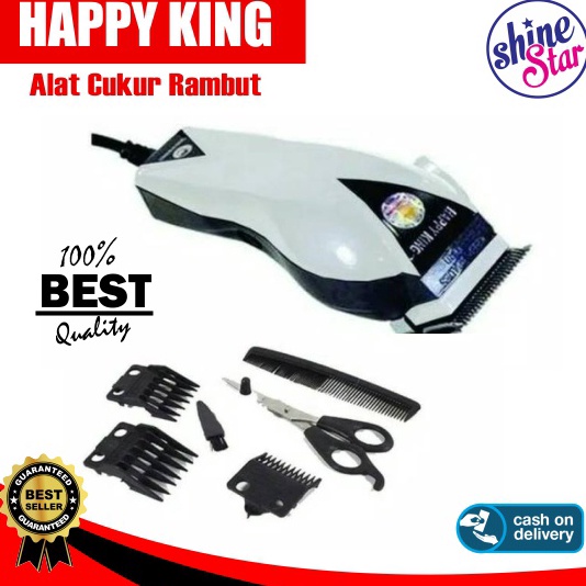 Wow Murah Meriah SHINE STAR  COD  Mesin Cukur Listrik Happy King HK 9 Sistem Charger  Alat Cukur Pot