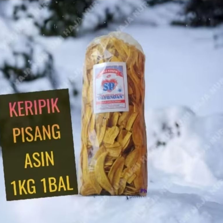 

Keripik Pisang Asin Gurih Berat 1KG / Keripik Pisang Termurah 1KG