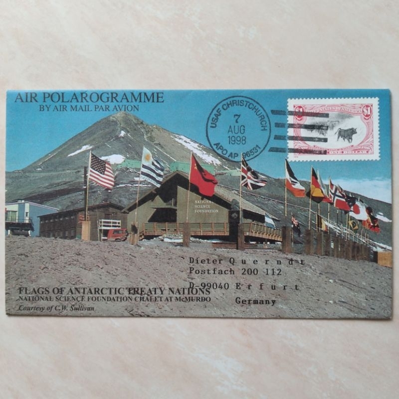 

Koleksi Filateli Aerogramme USA Amerika Air Polarogramme 1998 - YN1848