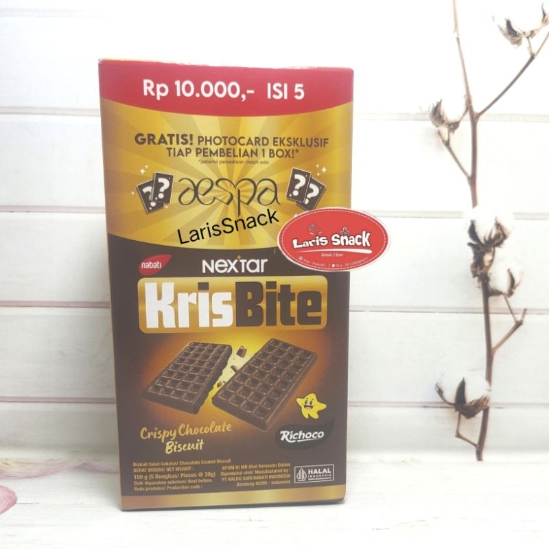 

Nextar KrisBite Crispy Chocolate Biscuit/Biskuit Salut Cokelat Box (Isi 5 Bks)