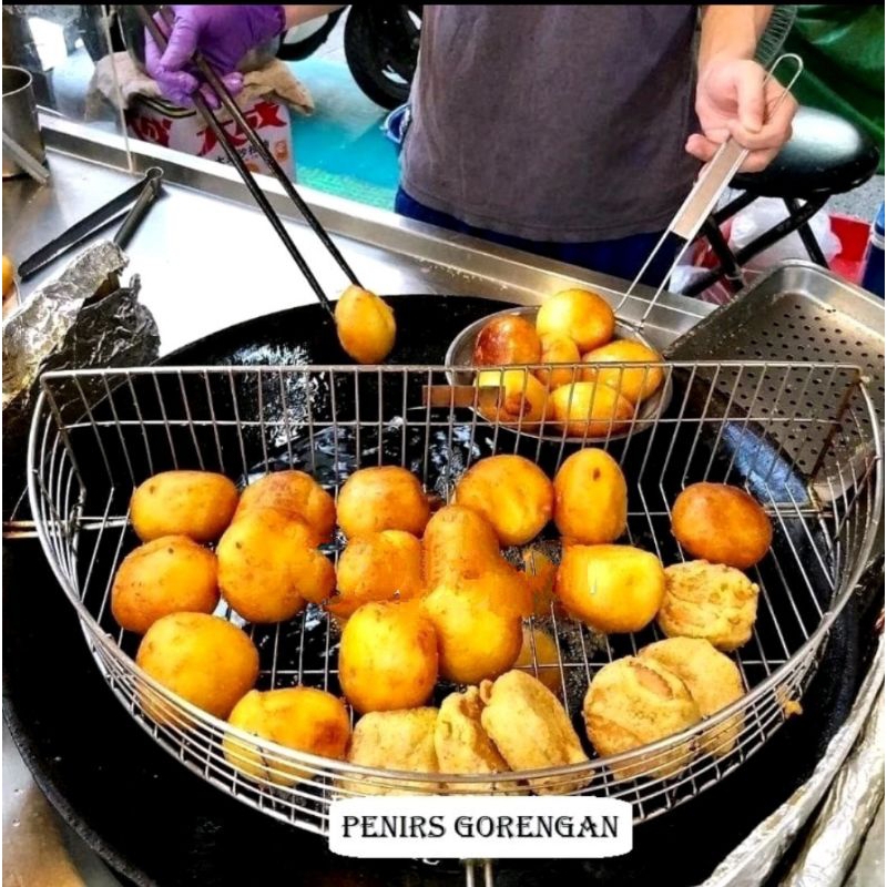 Peniris Minyak Gorengan Saringan Wajan Serbaguna