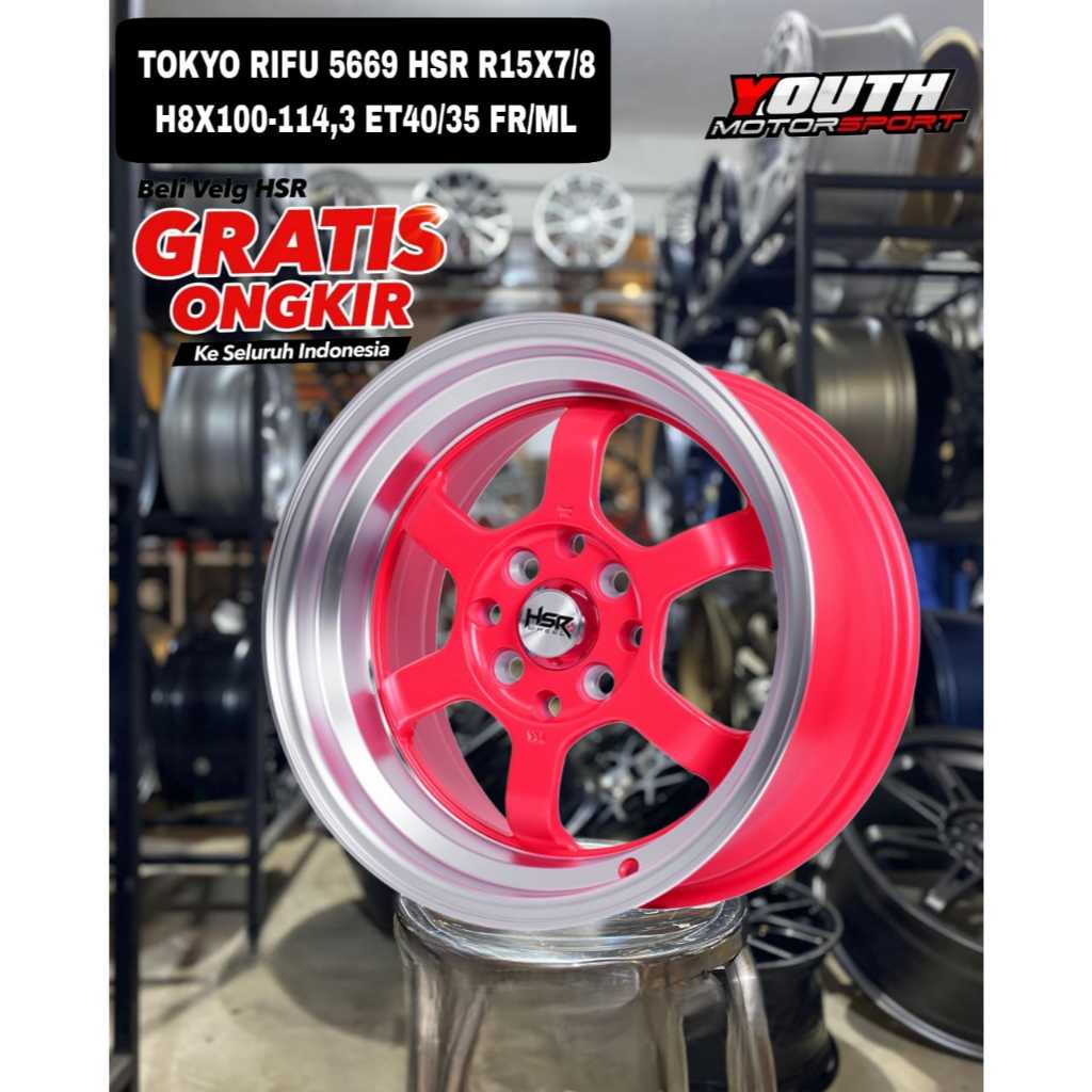 VELG R15 HSR TOKYO RIFU UNTUK AVANZA,XENIA,BRIO,JAZZ,SIGRA,AGYA DLL