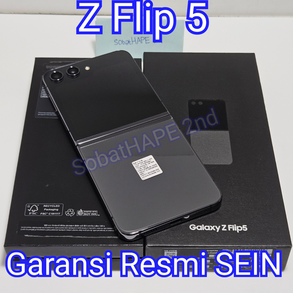 HP Samsung Z Flip 5 256GB 512GB Resmi SEIN 2nd Fullset ZFlip 5 Zflip5 - Bekas Mulus