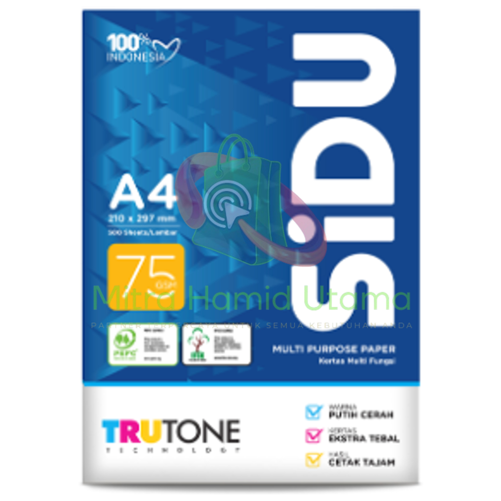 

Kertas HVS A4 75 GSM SiDU