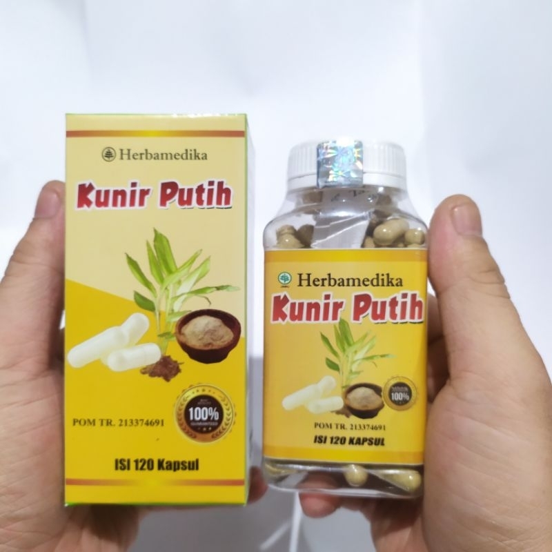 Kapsul Ekstrak Kunir Putih Herbamedika  isi 120 kapsul