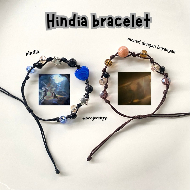 HINDIA BRACELET/Gelang Tali Hindia Album/Gelang Tali Manik Hindia Album