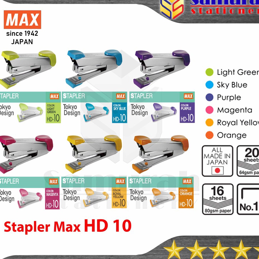 

DESAIN KHUSUS Stapler Max HD 1 Mesin Staples Tangan HD1 Alat Strapler Hecter Kertas HD1 Kecil isi No 1