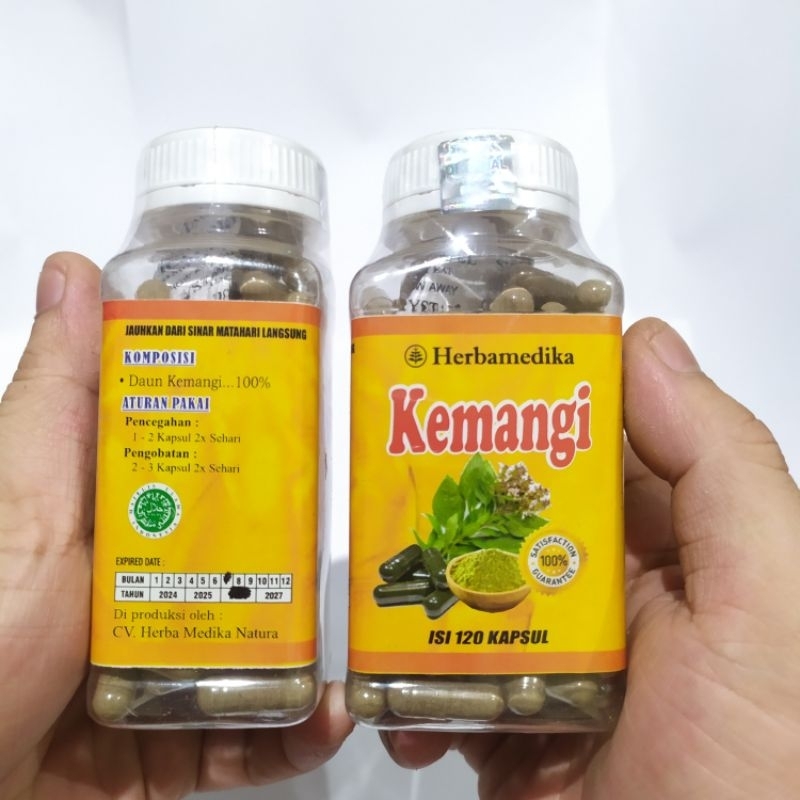 kapsul kemangi Herbmedika isi 120 kapsul