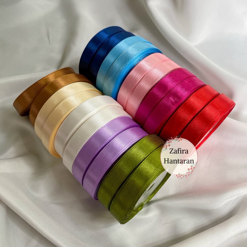 

(1 Roll) 1,27 CM Pita Satin/Ribbon Satin/Pita Buket