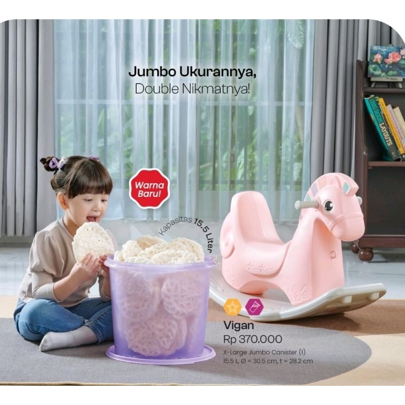 Vigan Canister 15,5 liter (Toples Jumbo) Moorlife Rp. 380,000