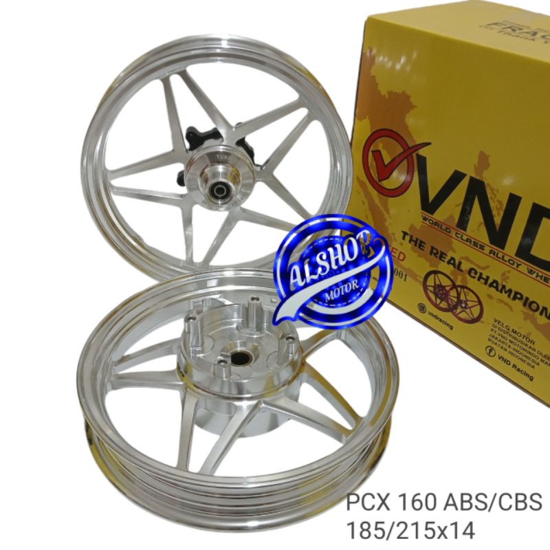 VELG RACING VND PCX V SPEED HONDA PCX 160 ABS PCX 160 CBS 185/215 RING 14