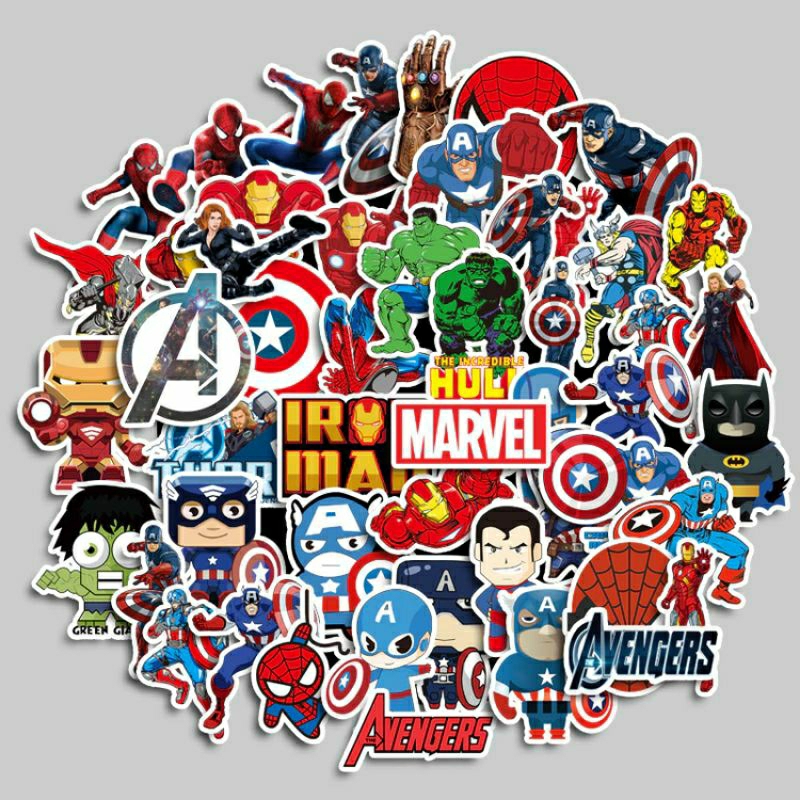 

Stiker Marvel Stiker Spider Man Stiker Iron Man Stiker Kartun Anak