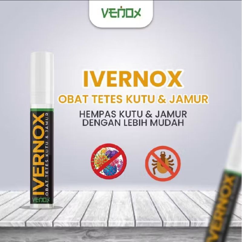 IVERNOX - obat tetes kutu kucing, anti kutu jamur dan parasit, VENOX