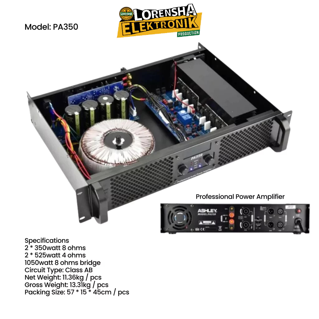 Power Amplifier Ashley PA 350