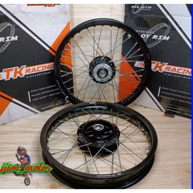 Velg jari jari RX king TK racing ring 17 140/160 tromol ORI jari jari crome plus stell rakit