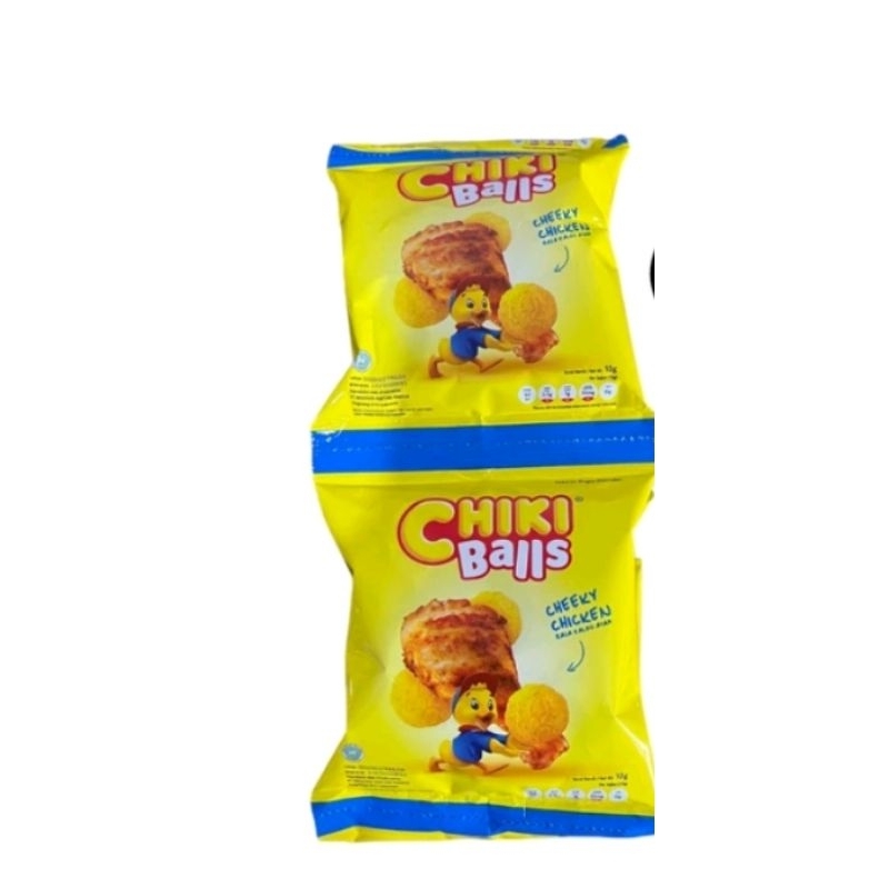 

SNACK CHIKI BALLS CHICKEN 1 renceng 10pc @ 16gr