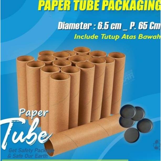 

( 5 pcs ) tabung kardus selongsong kertas packing banner paper core tube free tutup panjang 35 cm