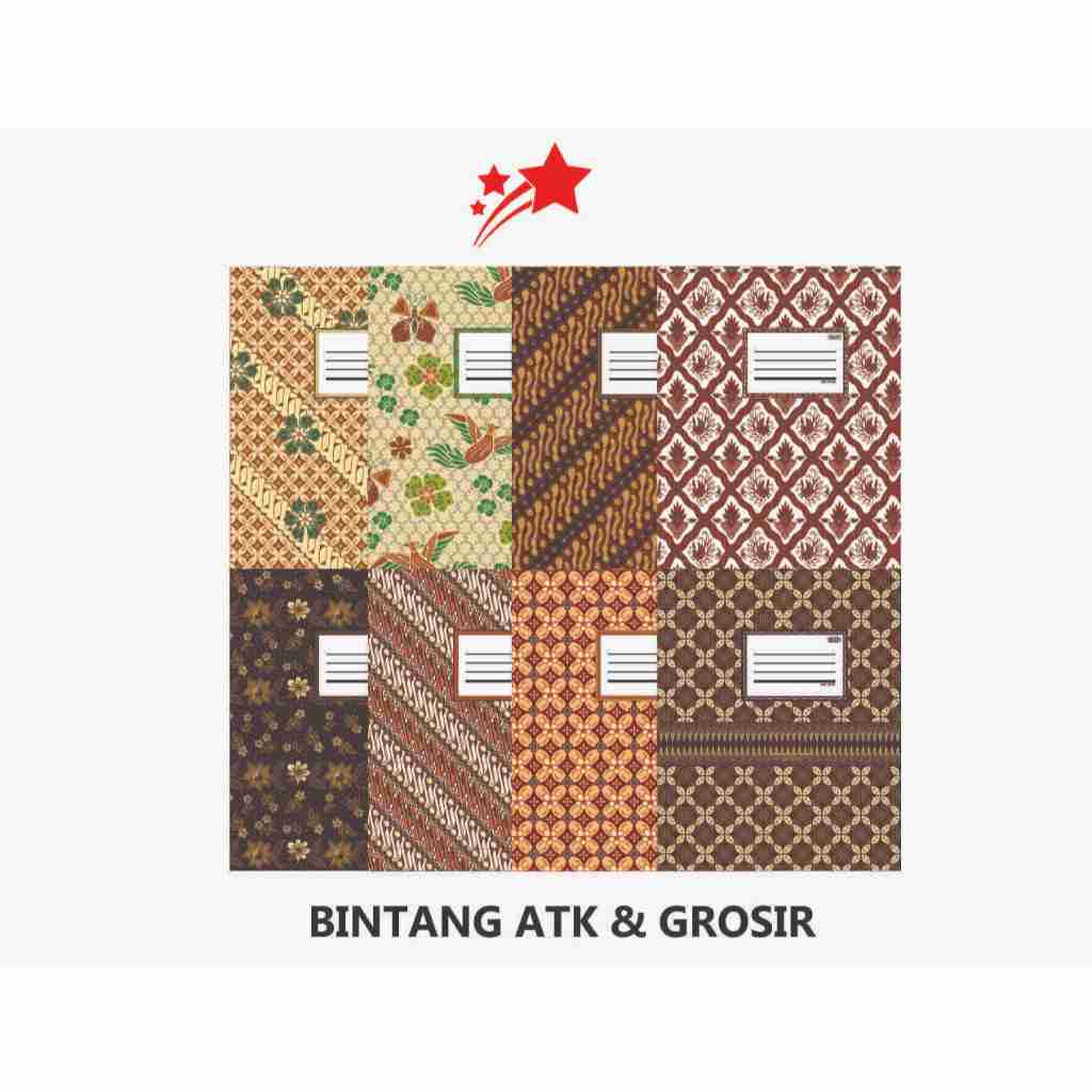 

BINTANG Stop Map Batik // Map Batik Ukuran Folio // 1Pack Isi 10pcs